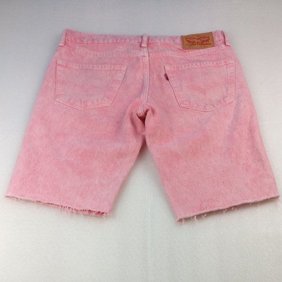 Levis Jeans Denim Short 100% Cotton NO stretch 10"inch HighRise Straight Leg 31 - Picture 2 of 10